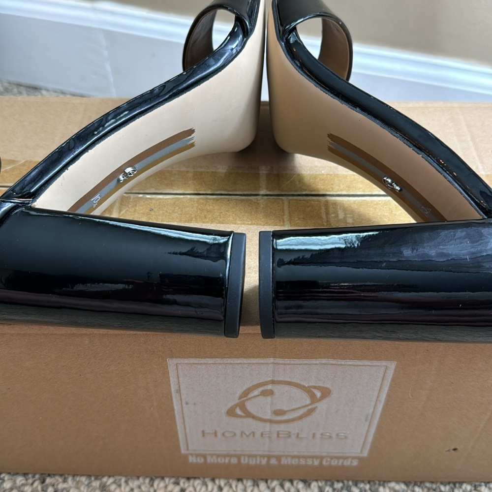 Sam Edelman 🖤 Yaro Ankle Strap Sandal • Black Patent • Size 10.5 • Worn Once • - Picture 6 of 17